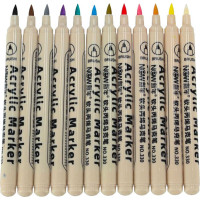 Akrylové vodeodolné DIY popisovače - 12 ks