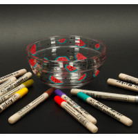 Akrylové vodeodolné DIY popisovače - 12 ks