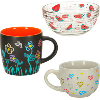 Akrylové vodeodolné DIY popisovače - 12 ks