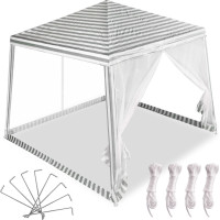 Záhradný altánok s moskytiérou 3x3 m - biely