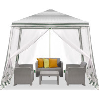 Záhradný altánok s moskytiérou 3x3 m - biely