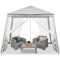 Záhradný altánok s moskytiérou 3x3 m - biely