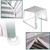 Záhradný altánok s moskytiérou 3x3 m - biely