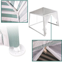 Záhradný altánok s moskytiérou 3x3 m - biely