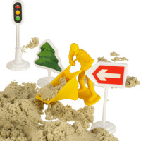 Kreatívna súprava kinetického piesku - Stavba hradu