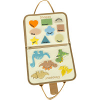 Zmyslový manipulačný Montessori kufrík - Dinosaur