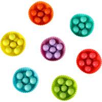 Vzdelávacie Montessori guličková mozaika - 77 prvkov