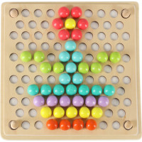 Vzdelávacie Montessori guličková mozaika - 77 prvkov