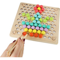 Vzdelávacie Montessori guličková mozaika - 77 prvkov