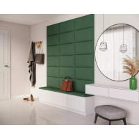 Čalúnený panel na stenu TRINITY - 45x25 cm, mätový