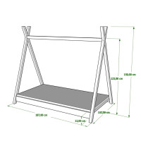 Detská posteľ TEEPEE SAM - 180x90 cm