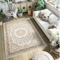 Kusový koberec HERA Ornament - béžový/hnědý