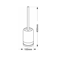 Ridder POSH WC kefa na postavenie, mramor, šedá 2234407