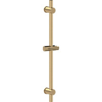 Sapho Sprchová tyč, posuvný držiak, guľatá, 700mm, zlato mat SC019