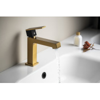 Sapho KRONY stojanková umývadlová batéria, zlato mat GJ002GB