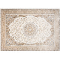 Kusový koberec HERA Ornament - krémový/hnědý