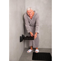 Ridder HANDICAP sklopné sedátko do sprchového kúta, 36x25cm, čierna A140110