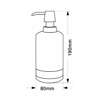 Ridder POSH dávkovač mydla na postavenie, mramor, šedá 2234507