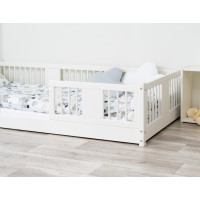 Detská Montessori posteľ z masívu borovice LUNA - 200x90 cm