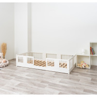 Detská Montessori posteľ z masívu borovice LUNA - 180x80 cm