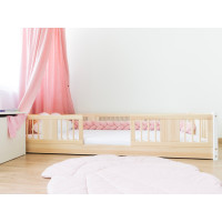 Detská Montessori posteľ z masívu borovice LUNA - 200x90 cm