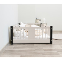 Detská Montessori posteľ z masívu borovice LUNA - 200x90 cm