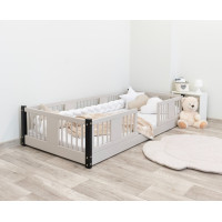 Detská Montessori posteľ z masívu borovice LUNA - 200x90 cm