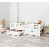 Detská posteľ z masívu borovice LUNA 20 - 160x80 cm