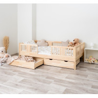 Detská posteľ z masívu borovice LUNA 20 - 180x80 cm