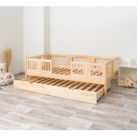 Detská posteľ z masívu borovice LUNA 20 - 160x80 cm