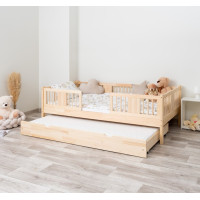 Detská posteľ z masívu borovice LUNA 20 - 160x80 cm