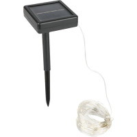 Solight LED solárna reťaz, 200LED, 22m, teplá biela