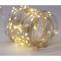 Solight LED solárna reťaz, 200LED, 22m, teplá biela