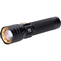 Solight LED nabíjacie svietidlo s displejom, 200lm, zoom, Li-Ion