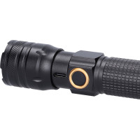 Solight LED nabíjacie svietidlo s displejom, 200lm, zoom, Li-Ion