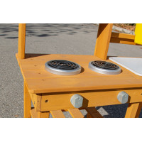 2Kids Toys Drevená záhradná kuchynka s drezom