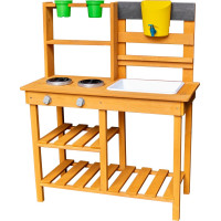 2Kids Toys Drevená záhradná kuchynka s drezom