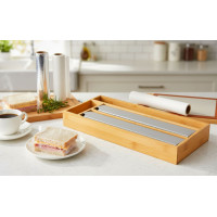 Bambusový zásobník na kuchynské fólie BORDE