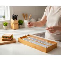 Bambusový zásobník na kuchynské fólie BORDE