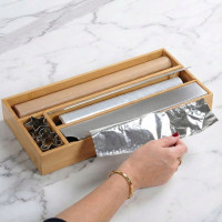 Bambusový zásobník na kuchynské fólie BORDE