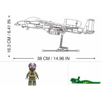 Sluban Model Bricks M38-B1362 Útočné lietadlo A10CS