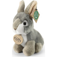 Rappa Plyšový králik sivý sediaci 16 cm ECO-FRIENDLY