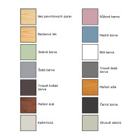 Odnímateľná zábrana z masívu - typ B - 48 cm