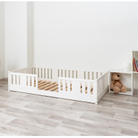 Detská Montessori posteľ z masívu borovice NIKO - 200x90 cm