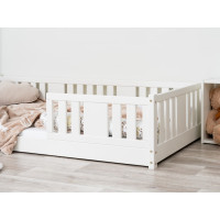 Detská Montessori posteľ z masívu borovice NIKO - 160x80 cm