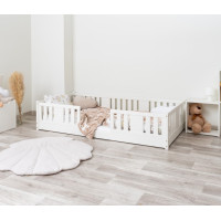 Detská Montessori posteľ z masívu borovice NIKO - 180x80 cm