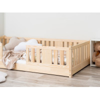 Detská Montessori posteľ z masívu borovice NIKO - 180x80 cm