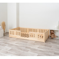 Detská Montessori posteľ z masívu borovice NIKO - 190x90 cm