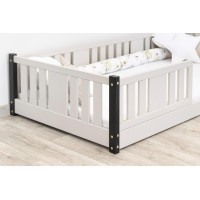 Detská Montessori posteľ z masívu borovice NIKO - 200x90 cm