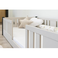 Detská Montessori posteľ z masívu borovice NIKO - 200x90 cm